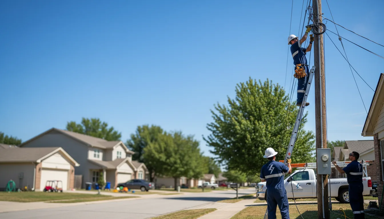Residential electrician providing installation services in Patton, CA